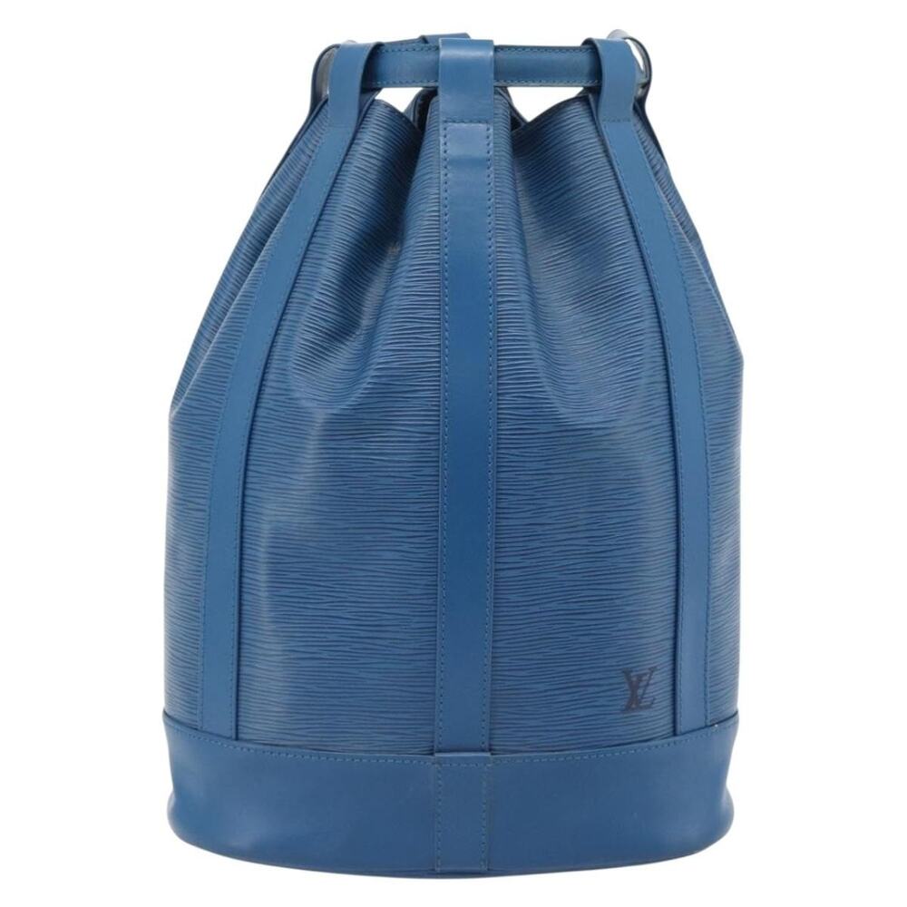 Louis Vuitton Epi Randonnee PM Shoulder Bag Blue